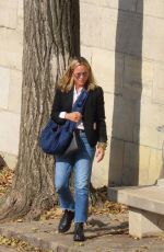 MARIA BELLO Out with Her Dog in Paris 09/14/2023