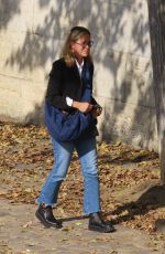 MARIA BELLO Out with Her Dog in Paris 09/14/2023