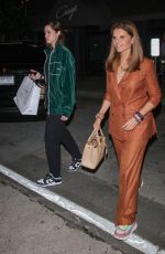 MARIA SHRIVER and CHRISTINA SCHWARZENEGGER Out for Dinner at Craig