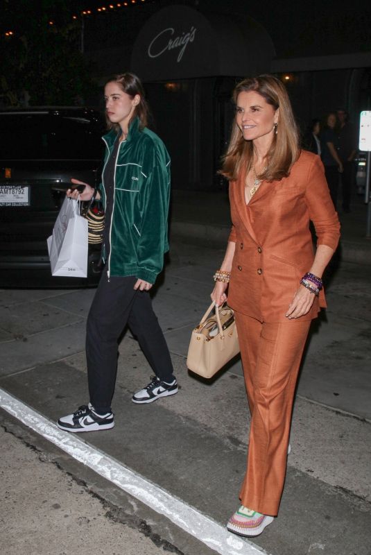 MARIA SHRIVER and CHRISTINA SCHWARZENEGGER Out for Dinner at Craig’s in West Hollywood 09/20/2023
