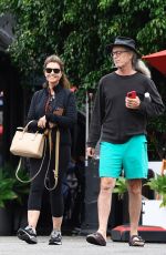 MARIA SHRIVER Out for Lunch with Her Brother Bobby in Brentwood 09/16/2023