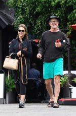 MARIA SHRIVER Out for Lunch with Her Brother Bobby in Brentwood 09/16/2023