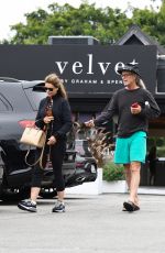 MARIA SHRIVER Out for Lunch with Her Brother Bobby in Brentwood 09/16/2023