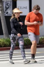 MARIA SHRIVER Out with Her Son Christopher on His Birthday in Los Angeles 09/27/2023