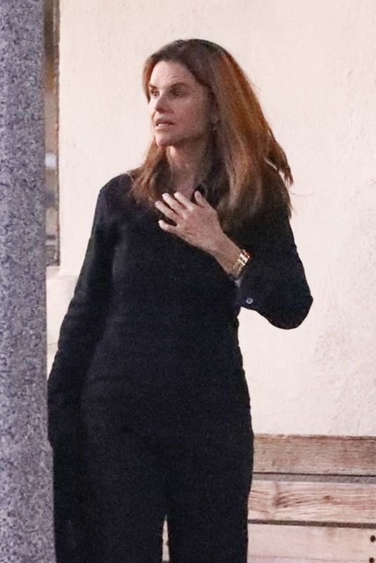 MARIA SHRIVVER Out for Dinner with Friends in Santa Monica 09/25/2023