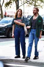 MAYA HAWKE and Christian Lee Hutson Out in New York 09/13/2023