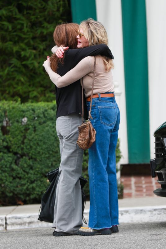 MELANIE GRIFFITH Out for Lunch with Friend in West Hollywood 09/15/2023