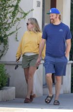 MEREDITH HAGNER and Wyatt Russell Out in Santa Monica 09/25/2023