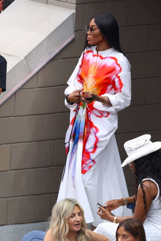 NAOMI CAMPBELL at US Open in New York 09/04/2023