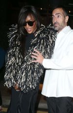 NAOMI CAMPBELL Leaves Valentino London Fashion Week Afterparty 09/19/2023