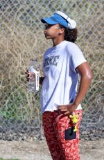 NAOMI OSAKA Out Jogging in Los Angeles 08/30/2023