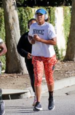 NAOMI OSAKA Out Jogging in Los Angeles 08/30/2023