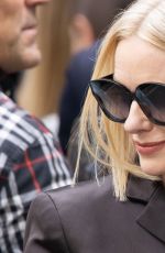 NAOMI WATTS Arrives at Fendi Spring/Summer 2024 Fashion Show in Milan 09/20/2023