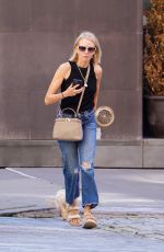 NAOMI WATTS in Denim Out with Her Dog in New York 09/14/2023