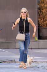 NAOMI WATTS in Denim Out with Her Dog in New York 09/14/2023