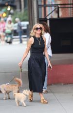 NAOMI WATTS Out with Her Dog Izzy in New York 09/17/2023