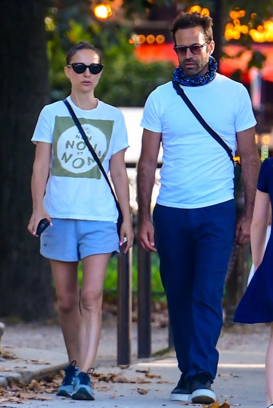 NATALIE PORTMAN and Benjamin Millepied Out in Paris 09/06/2023