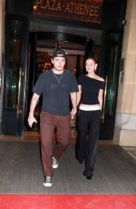 NICOLA PELTZ and Brooklyn Beckham Night Out in Paris 09/26/2023