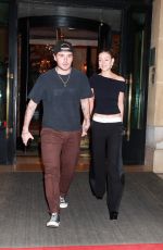 NICOLA PELTZ and Brooklyn Beckham Night Out in Paris 09/26/2023