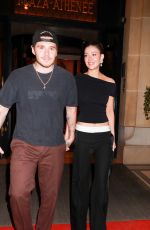 NICOLA PELTZ and Brooklyn Beckham Night Out in Paris 09/26/2023