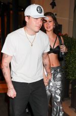 NICOLA PELTZ and Brooklyn Beckham Out for Dinner in Paris 09/28/2023