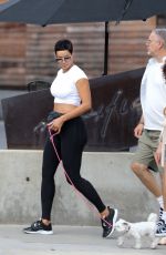 NICOLE MURPHY Out with Friends and Her Dog in West Hollywood 09/11/2023