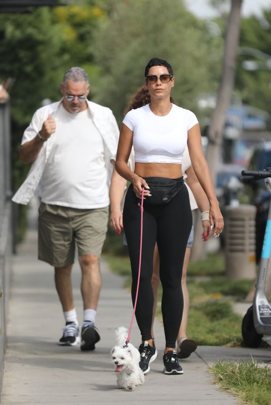 NICOLE MURPHY Out with Friends and Her Dog in West Hollywood 09/11/2023