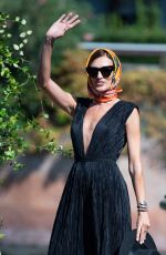 NIEVES ALVAREZ Arrives at Excelsior Hotel in Venice 09/05/2023