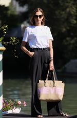 NIEVES ALVAREZ Arrives at Hotel Excelsior Pier in Venice 09/06/2023