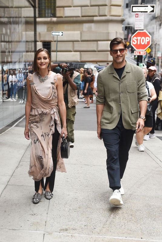 OLIVIA PALERMO and Johannes Huebl Out for a NYFW Event in New York 09/10/2023