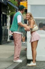 OLIVIA PONTON and Cole Bennett Out for Lunch at Fanelli Cafe in New York 09/11/2023
