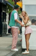 OLIVIA PONTON and Cole Bennett Out for Lunch at Fanelli Cafe in New York 09/11/2023
