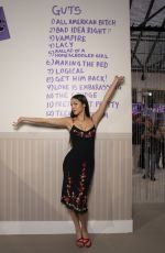 OLIVIA RODRIGO at Spotify Guts Gallery in New York 09/06/2023