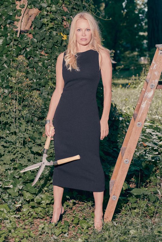 PAMELA ANDERSON for Fronts Aritzia’s Homegrown Fall 2023 Collection, August 2023