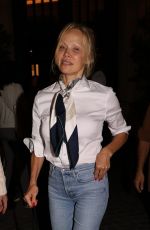 PAMELA ANDERSON Out for Dinner with Friends at Saint-Germain-des-Pres Restaurant in Paris 09/26/2023