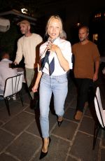 PAMELA ANDERSON Out for Dinner with Friends at Saint-Germain-des-Pres Restaurant in Paris 09/26/2023