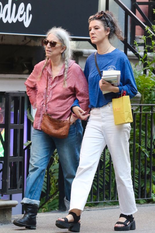 PATTI and JESSE PARIS SMITH Out on Labor Day Weekend in New York 09/03/2023
