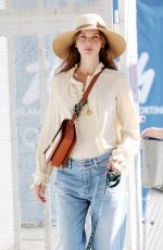 Pregnant ANNABELLE BELMONDO Leaves Marco Polo Airport in Venice 09/04/2023