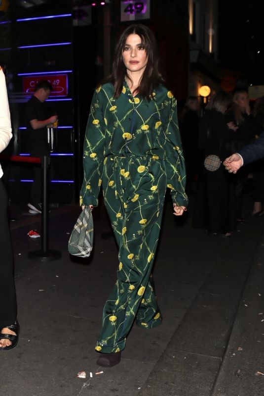 RACHEL WEISZ Leaves Burberry Afterparty at London Fashion Week 09/18/2023