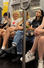 RACHEL ZEGLER Rides Subway in New York 09/04/2023