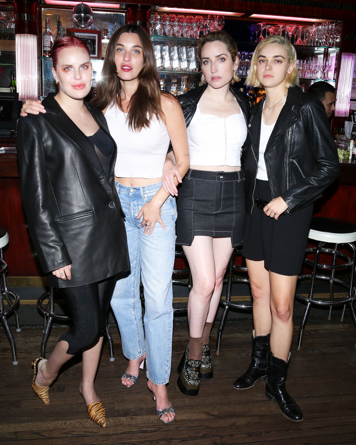 RAINEY QUALLEY at Madewell Fall Collection Dinner with Art Production ...