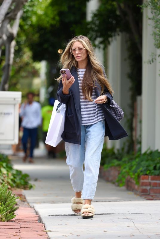 REBECCA GAYHEART Out Shopping on Melrose Place in Los Angeles 09/20/2023