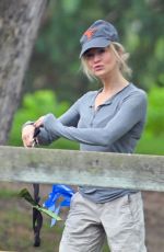 RENEE ZELLWEGER Out with Her Dog on Labor Day Weekend in Los Angeles 09/03/2023