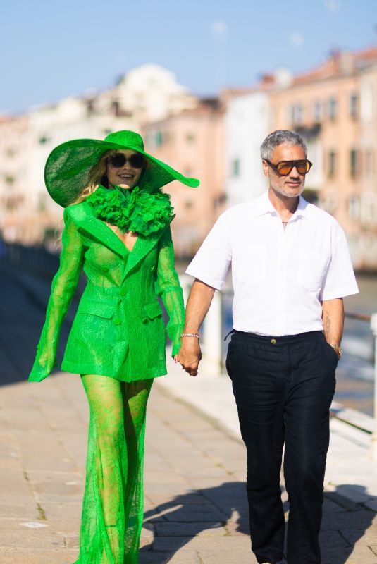 RITA ORA and  Taika Waititi Out in Venice 09/07/2023