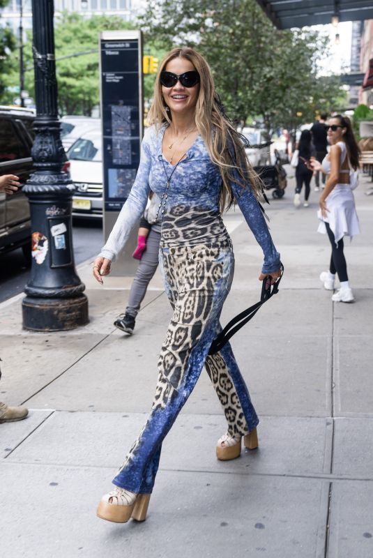 RITA ORA Leaves Her Hotel in New York 09/13/2023