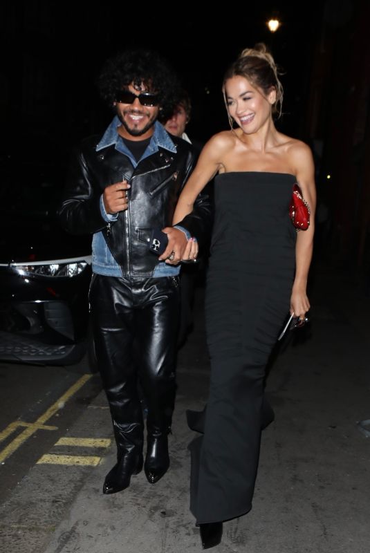 RITA ORA Leaves Vogue World Show at London Fashion Week 09/14/2023