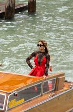 RITA ORA on a Boat in Venice 08/30/2023