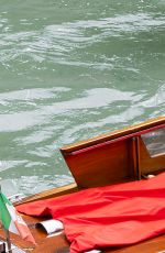 RITA ORA on a Boat in Venice 08/30/2023