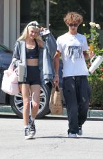 SAMI SHEEN Out Shopping with Her Boyfriend at Erewhon Market in Calabasas 09/05/2023