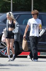 SAMI SHEEN Out Shopping with Her Boyfriend at Erewhon Market in Calabasas 09/05/2023